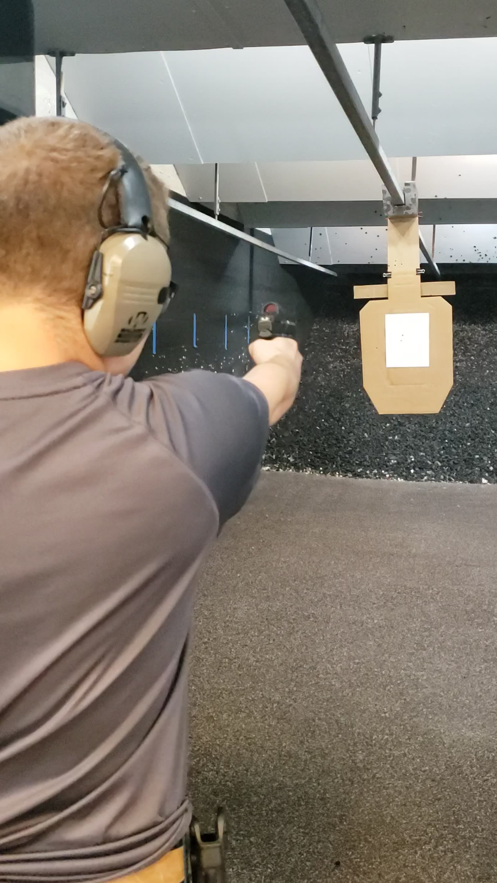 Live fire on the indoor range